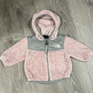 The North Face Pink and Gray Kids Jacket